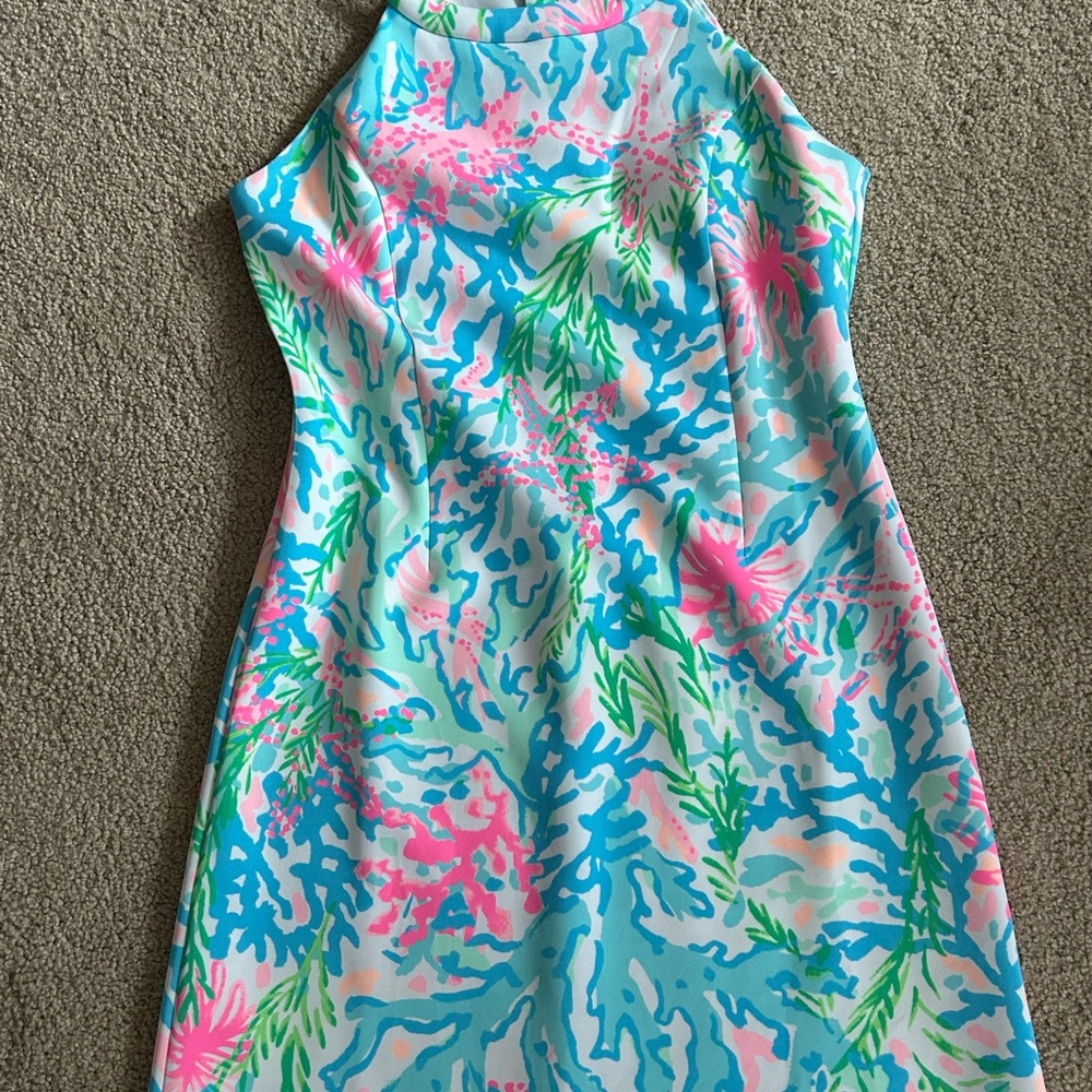 Lilly Pulitzer Pastel Tropical Print Dress